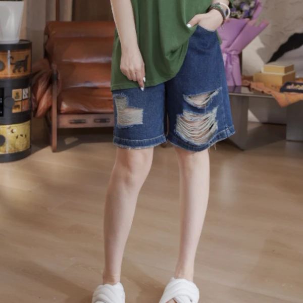 破洞五分裤牛仔裤S29YS570551