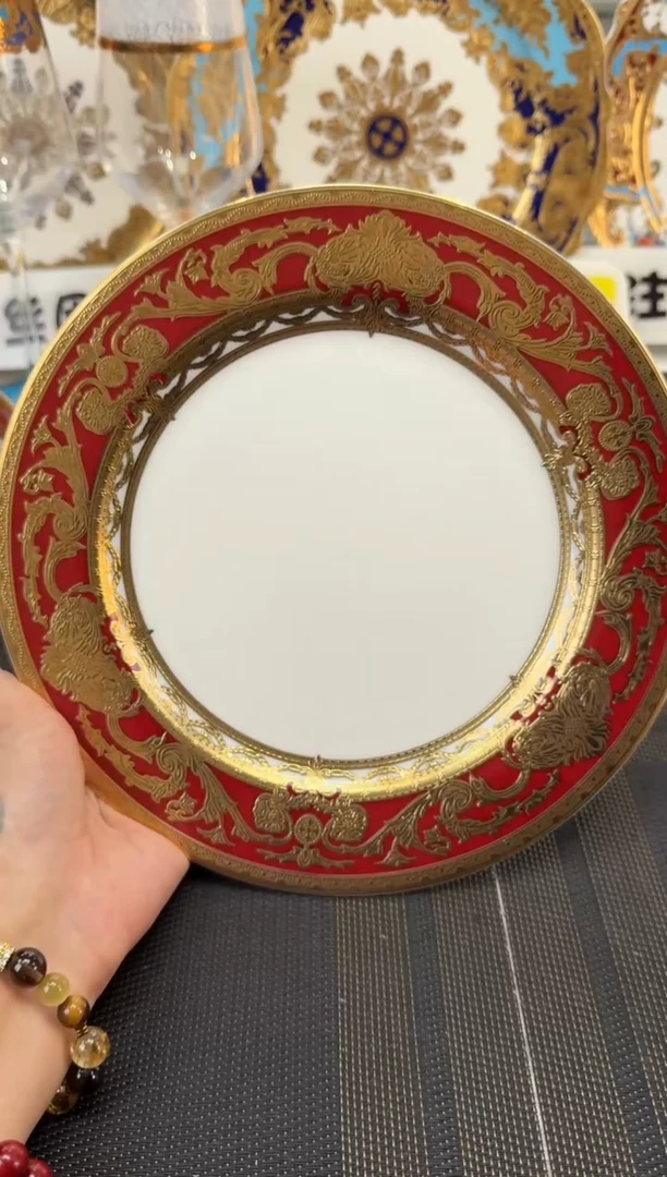 瓷片9英寸平盘 1个