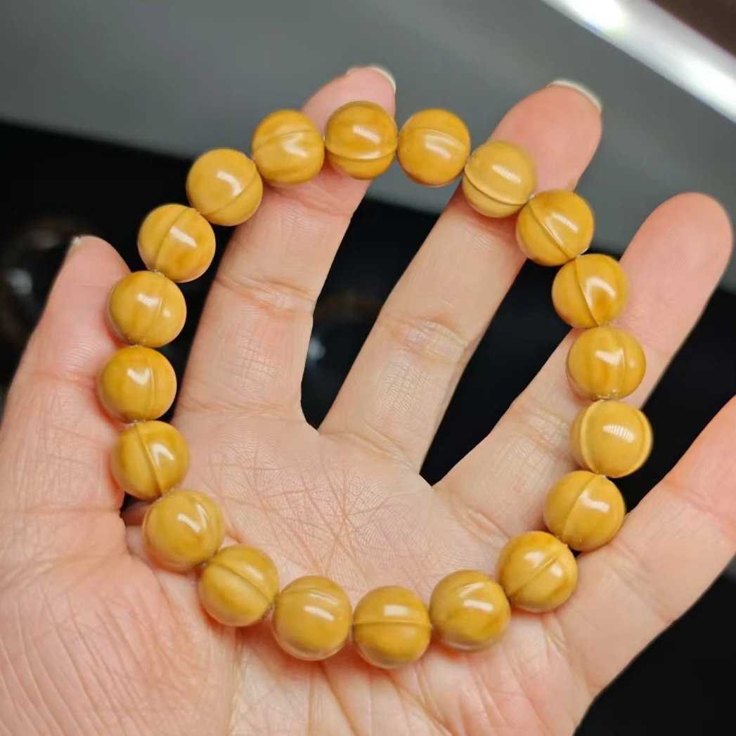 鲨鱼背猴头核桃手串文玩水晶玉华手持百搭三棱四棱奔驰表