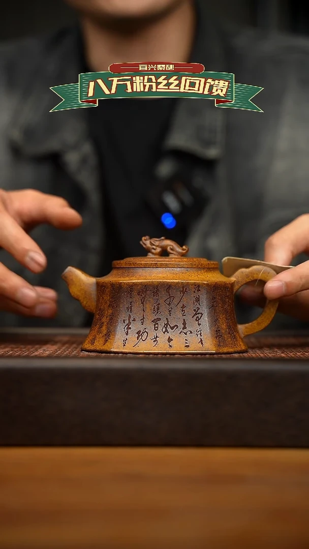 茶壶紫砂宜兴原矿 紫砂手工紫砂壶容量300cc