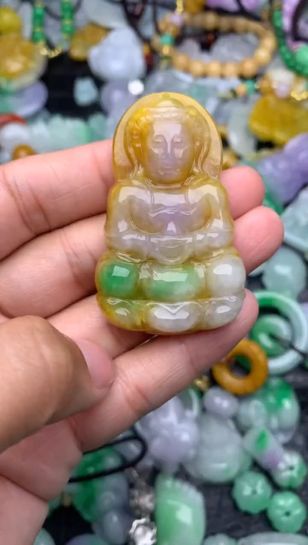 颈饰未镶嵌翡翠缅甸翡翠吊坠