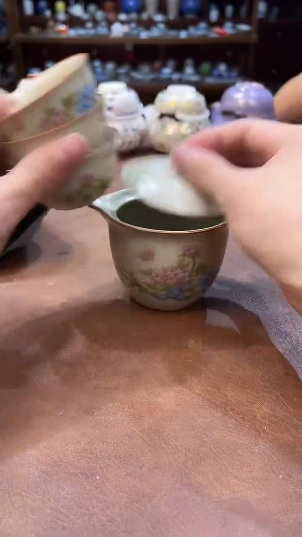 真的很便宜超好看会开片的旅行茶具