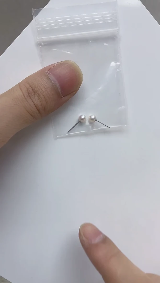 银S925镶嵌耳饰海水珍珠