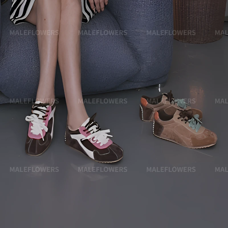 东倪原创牛皮比利解构德训鞋复古真皮德训鞋运动休闲鞋 84C91116