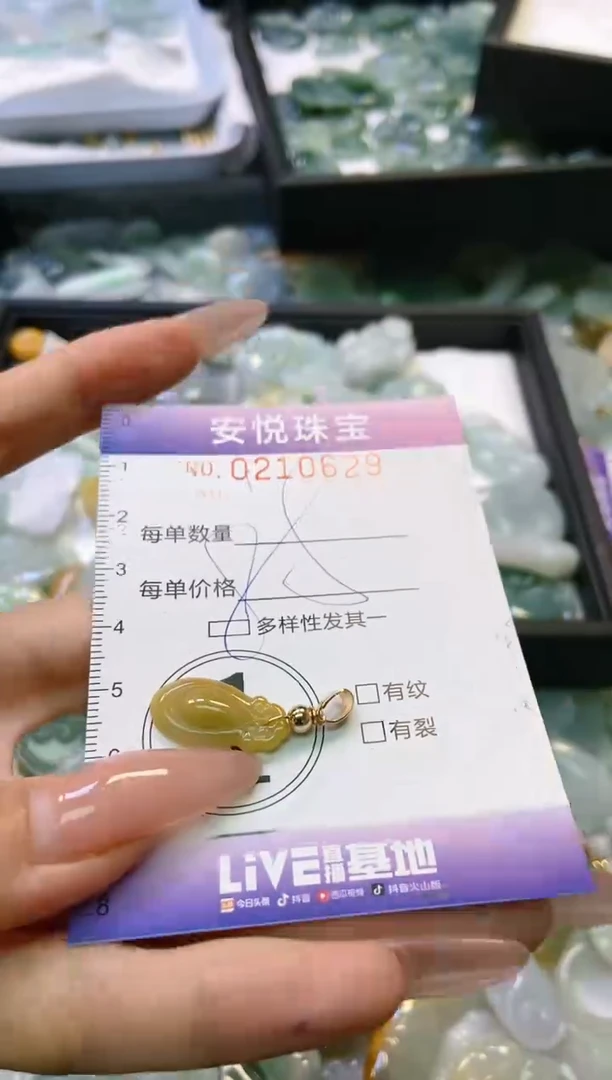 翡翠未镶嵌颈饰闪购0210629