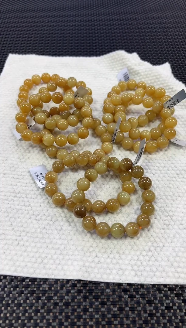 【闪购商品】和田玉手串未镶嵌糖料手串约12mm+（多样性发一件）