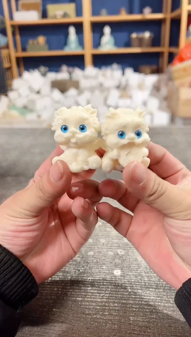 【闪购商品】其他象牙果貔貅摆件2只装
