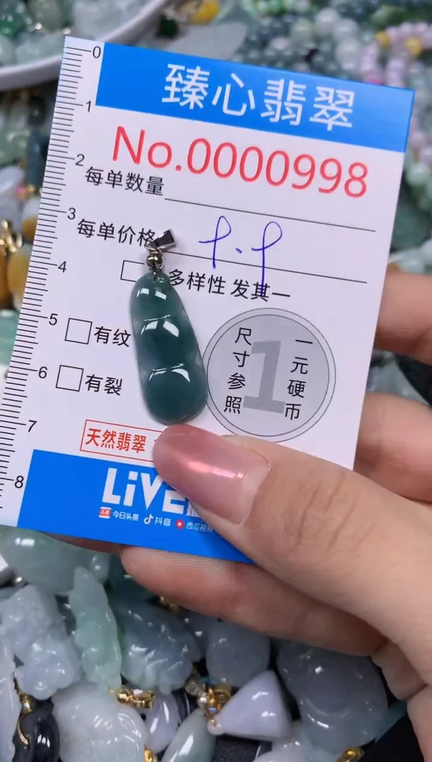 【闪购商品】翡翠颈饰未镶嵌含绳000998