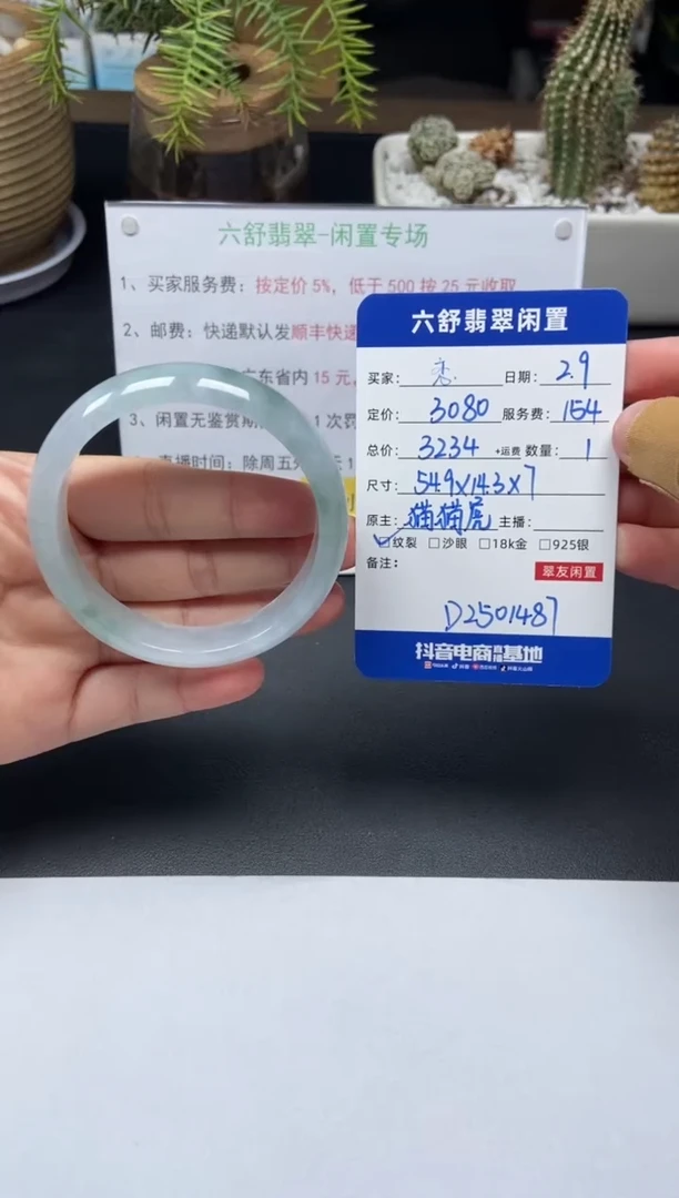 【闪购商品】翡翠手镯未镶嵌D2501487