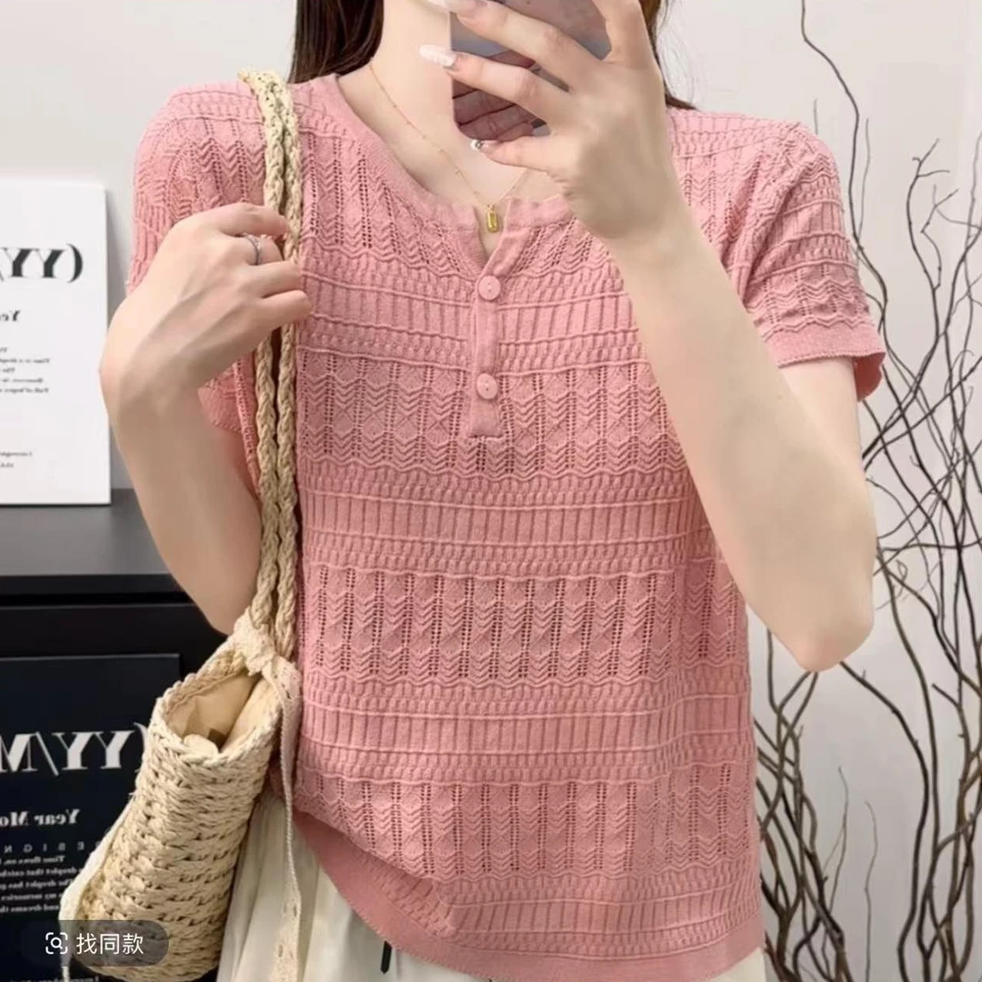 【T601-T750】【琪琪】2025夏季气质新款时尚针织毛衣上衣百搭女装