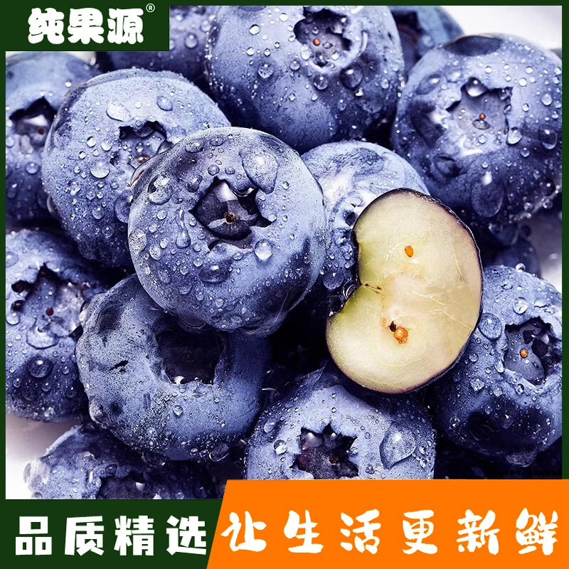 【纯果源小时达】活动(云南13mm)蓝莓/盒【3盒装/5盒装】单盒净含量约125g云南省