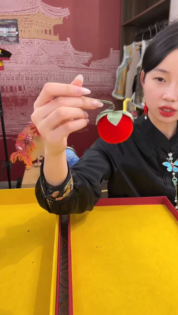 【闪购商品】刺绣非遗绒花（发饰）