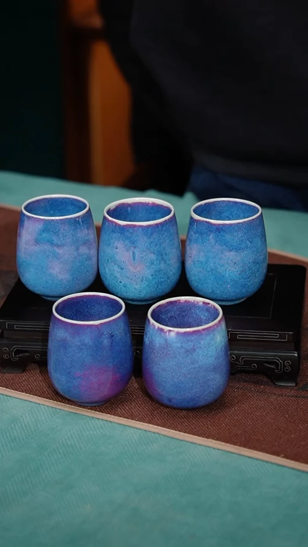 【闪购商品】79-5闻香杯(窑变釉 窑变随机)