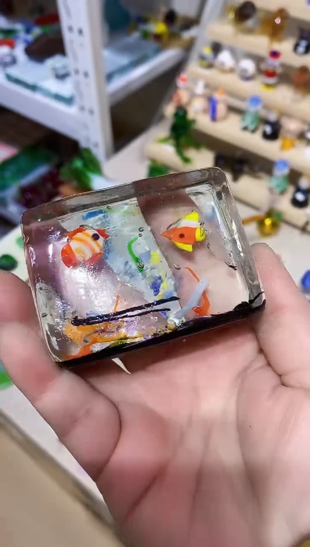 【闪购商品】琉璃手工艺品微瑕鱼缸
