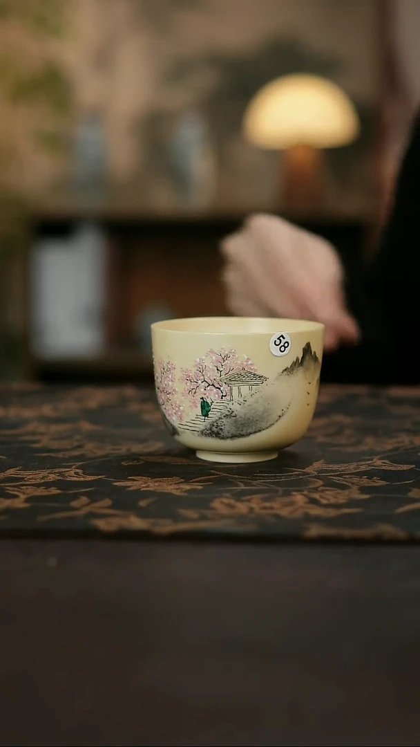 景德镇陶瓷杯碗柴烧多人