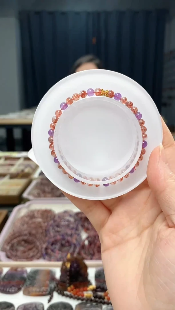 未镶嵌手串水晶超七 多样性发一