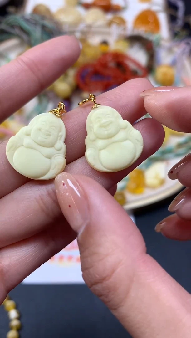 【闪购商品】蜜蜡裸石银S925镶嵌吊坠多样性发其一A108|49.9