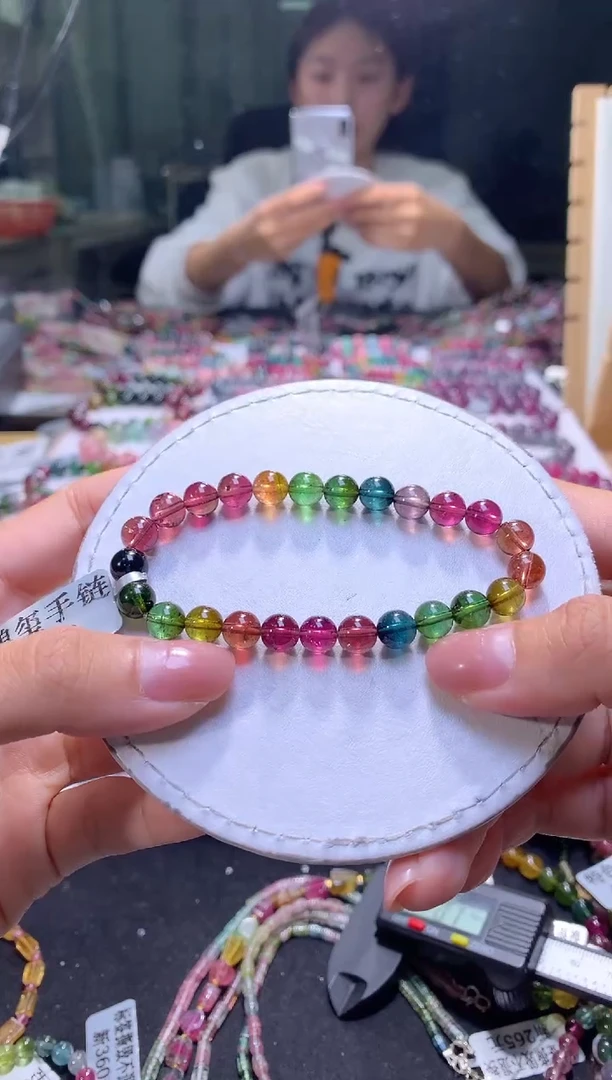 未镶嵌手串碧玺A186【天然碧玺】