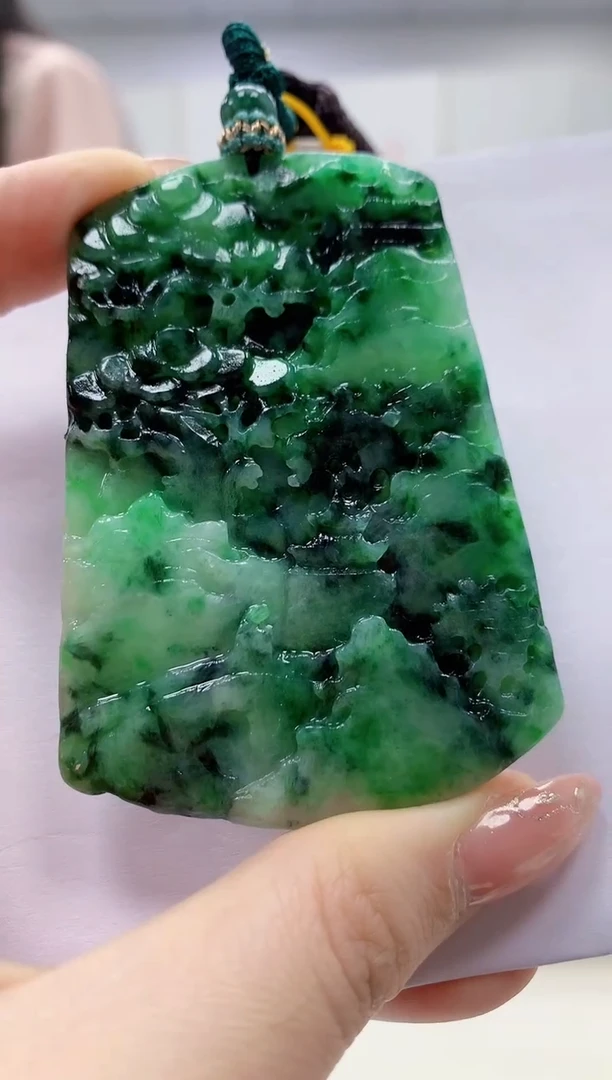 未镶嵌定制翡翠4812jw-毛货挂件78