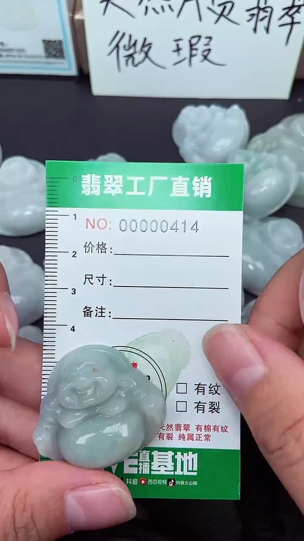 颈饰未镶嵌翡翠缅甸天然翡翠微微瑕0414