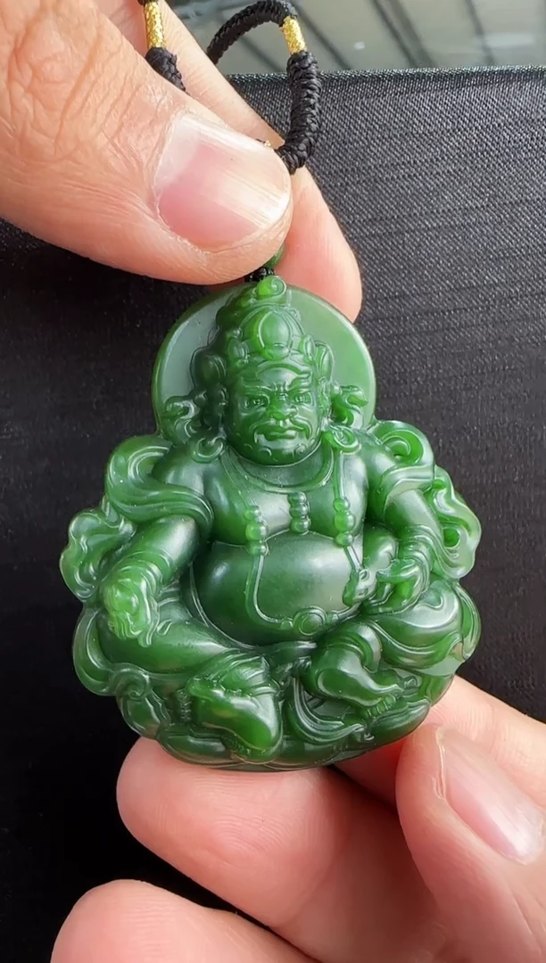 【闪购商品】和田玉（碧玉）吊坠未镶嵌黄财财