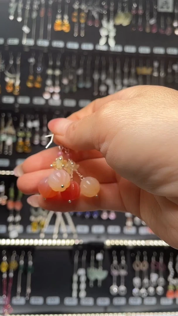 紫晶耳饰银S925镶嵌白**欢白茶清欢