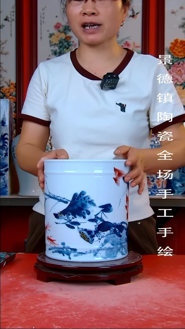 摆件景德镇陶瓷 手工手绘91