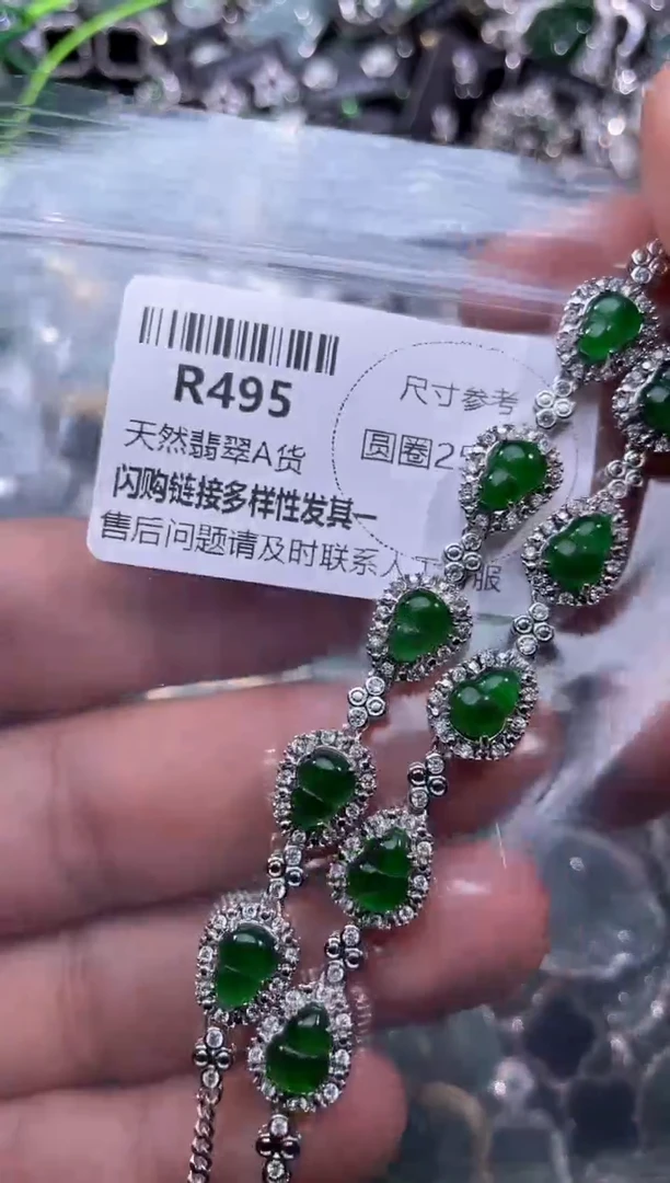 【闪购商品】翡翠颈饰未镶嵌R495手链 多样性发其一