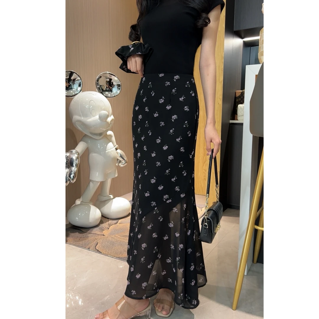 清货【如歌】拖尾不规则鱼尾大摆优雅夏季显瘦洋气半身裙