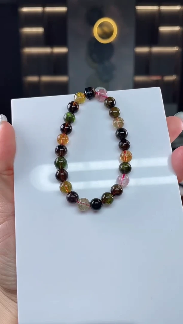 未镶嵌单圈手串碧玺（多样性发一条）T