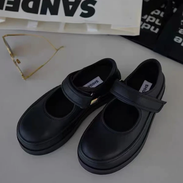 诗歌兰2025夏季新款女鞋欧货时尚魔术贴厚底玛丽珍