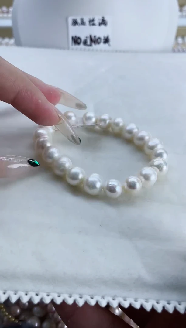9-10mm  白珠手链