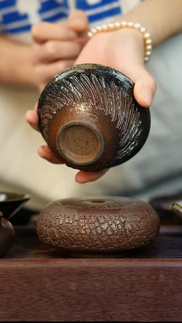 茶壶紫砂微瑕柴烧紫砂紫泥杯