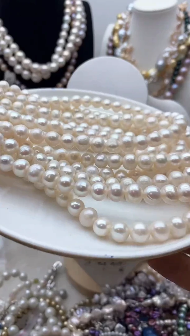 【闪购商品】淡水珍珠颈饰钛钢178