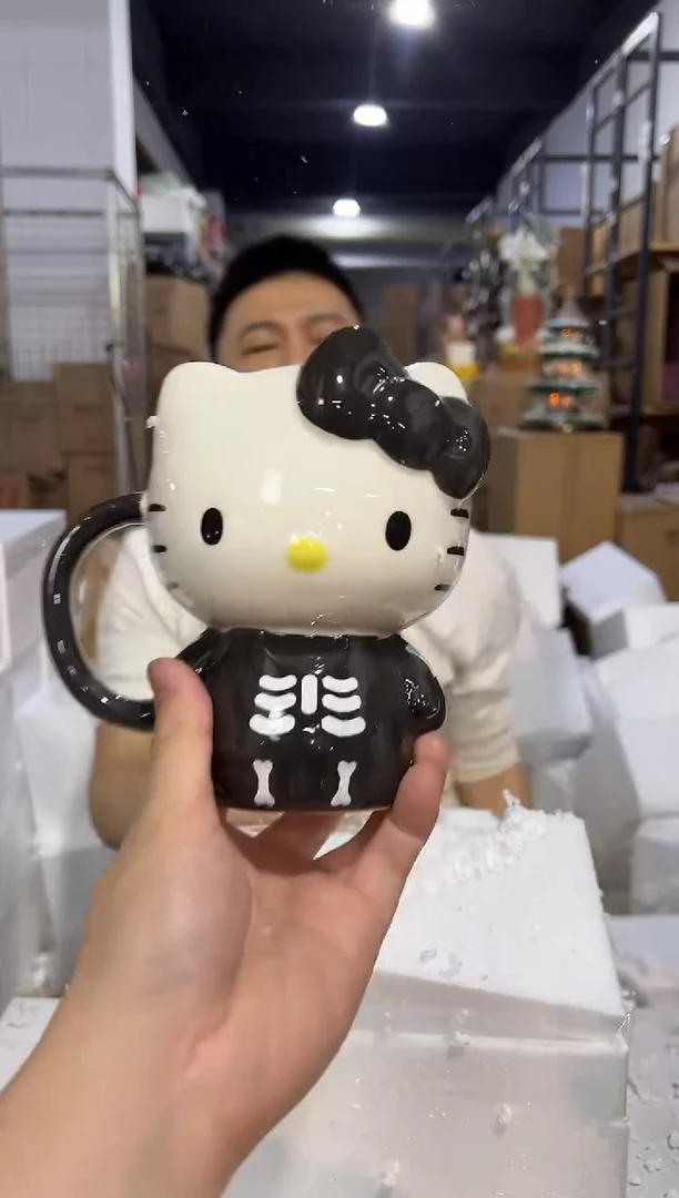 瓷片陶瓷灰色kt全身杯