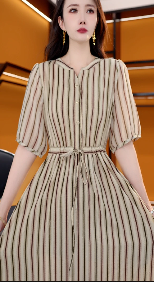 XT1228新款时尚百搭气质减龄连衣裙-悠悠