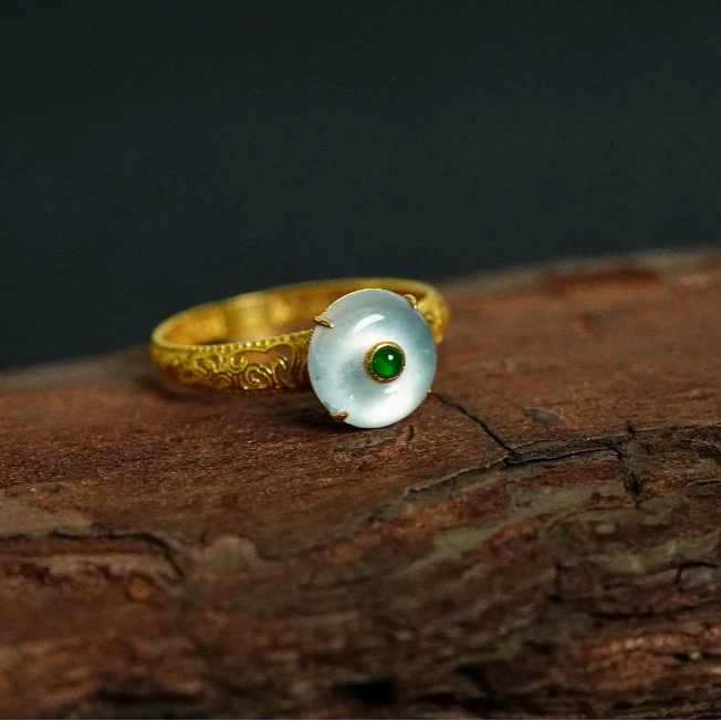 18K金翡翠戒指 DT120708