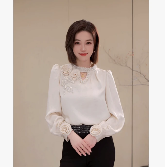【淡雅佳人】Molly打底设计百搭轻奢感新款 上衣 M2530013