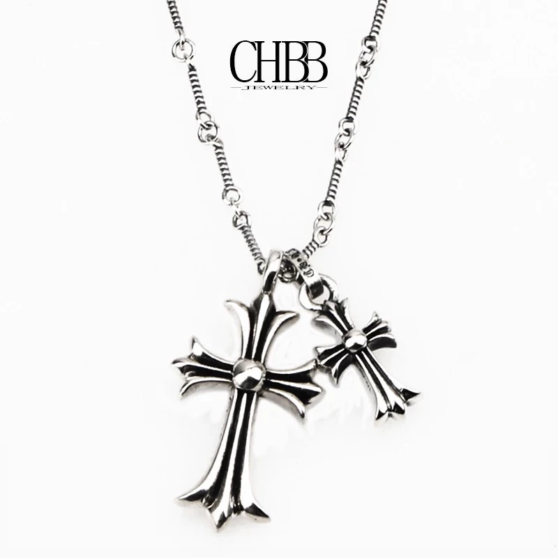 橙画 合金项链 克罗心染黑 镶嵌男女款