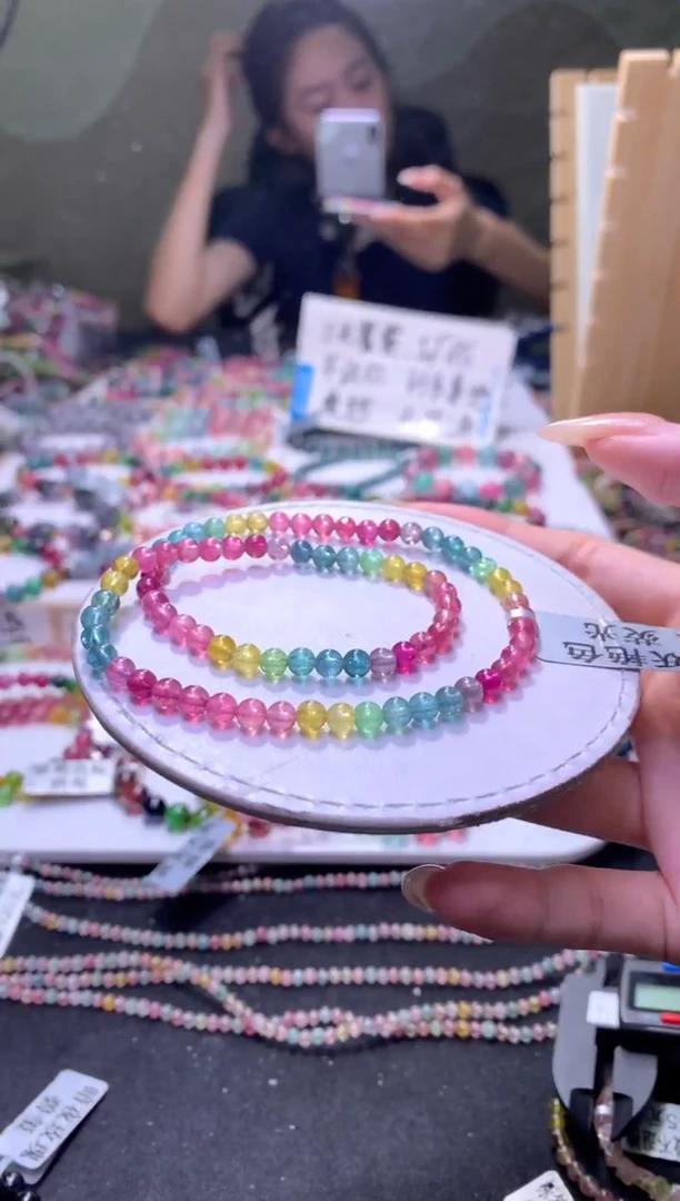 未镶嵌手串碧玺A48【天然碧玺】