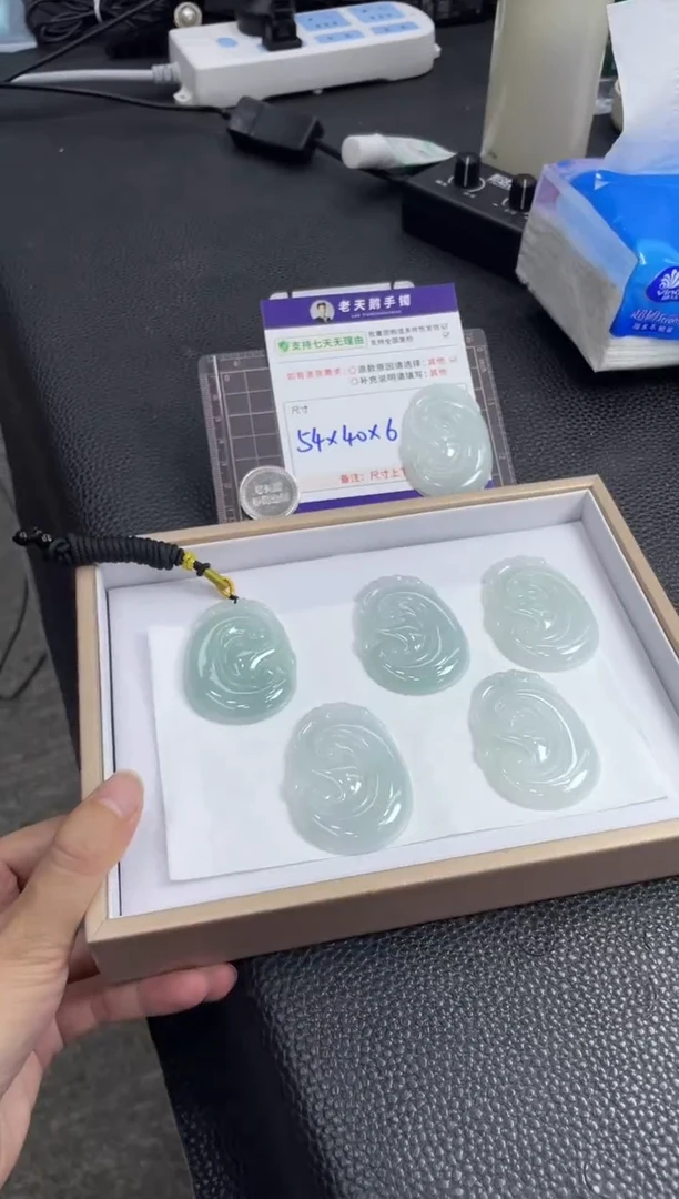 未镶嵌挂件翡翠如意FL104/多样性发其一CP配绳