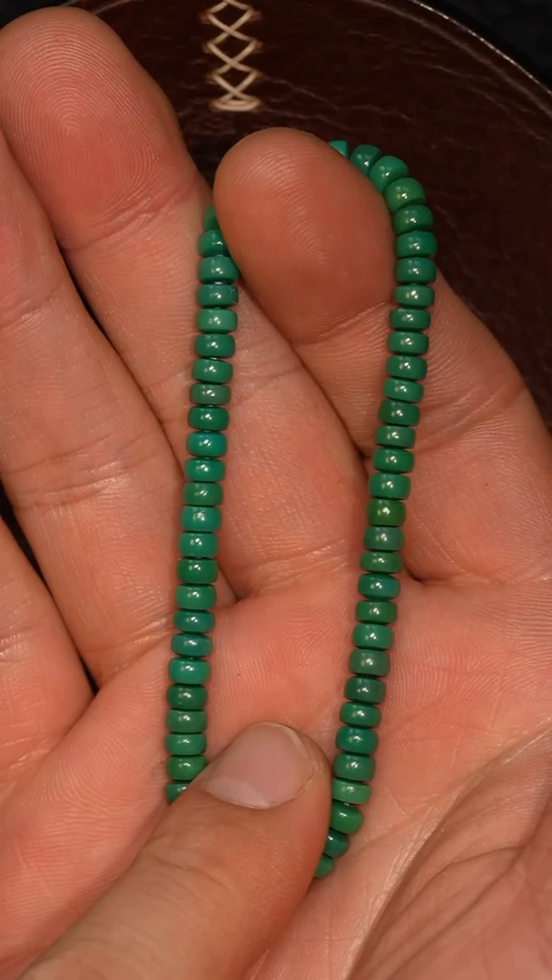 未镶嵌绿松石套链冲赛康胡子哥，DIY一224