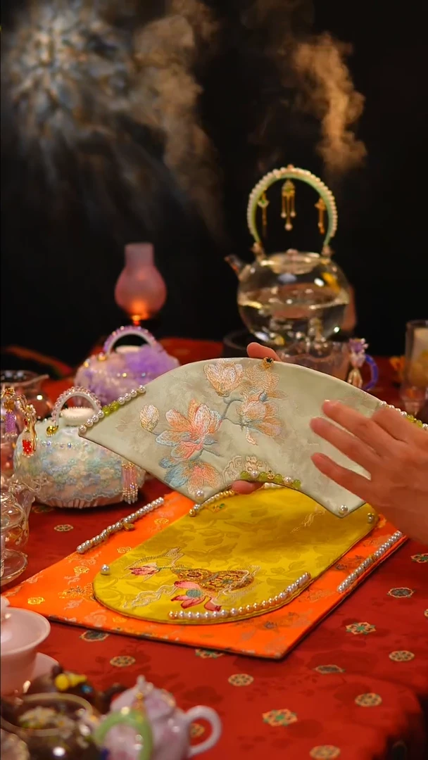 048茶席茶席40x18cm