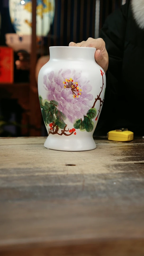 【闪购商品】瓷片景德镇纯手工釉下彩精品花瓶