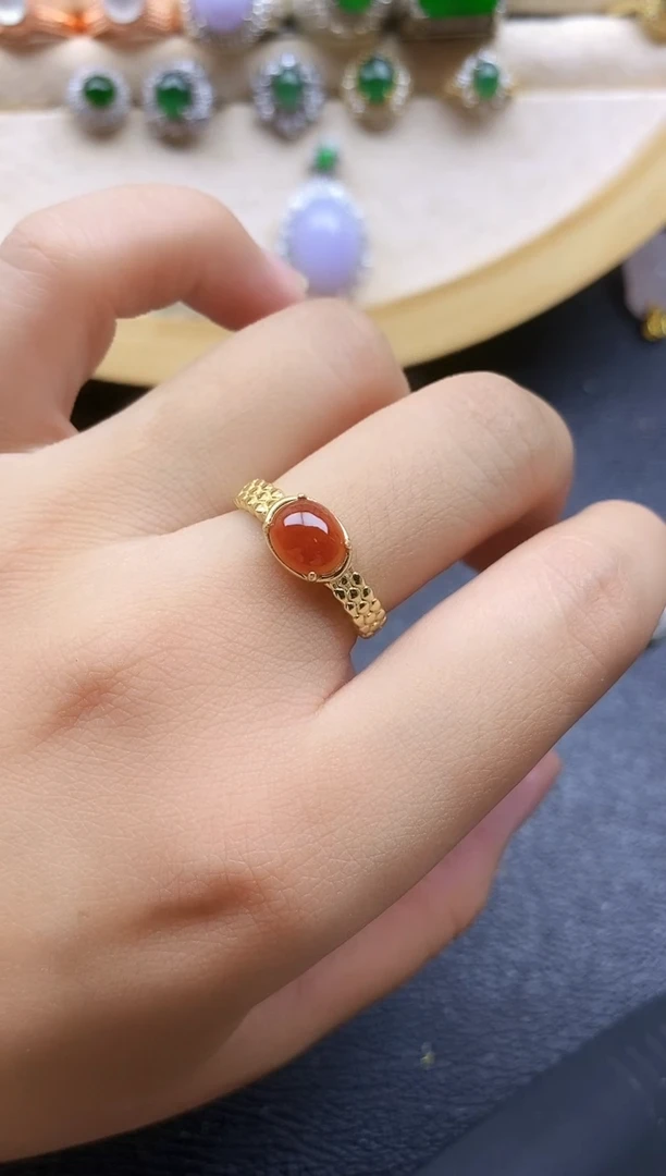 翡翠戒指银S925镶嵌11111