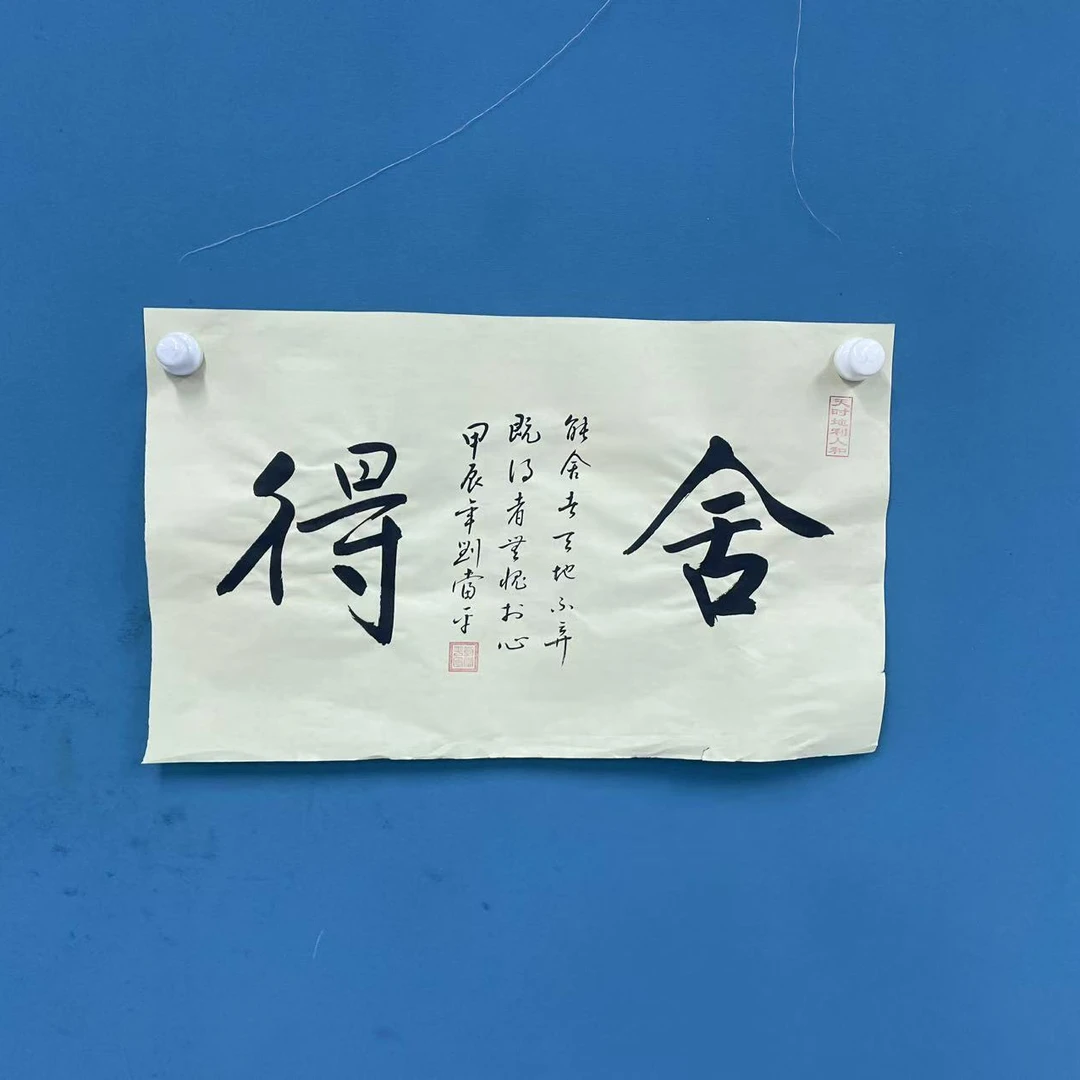 纯手绘书法-刘当平-舍得