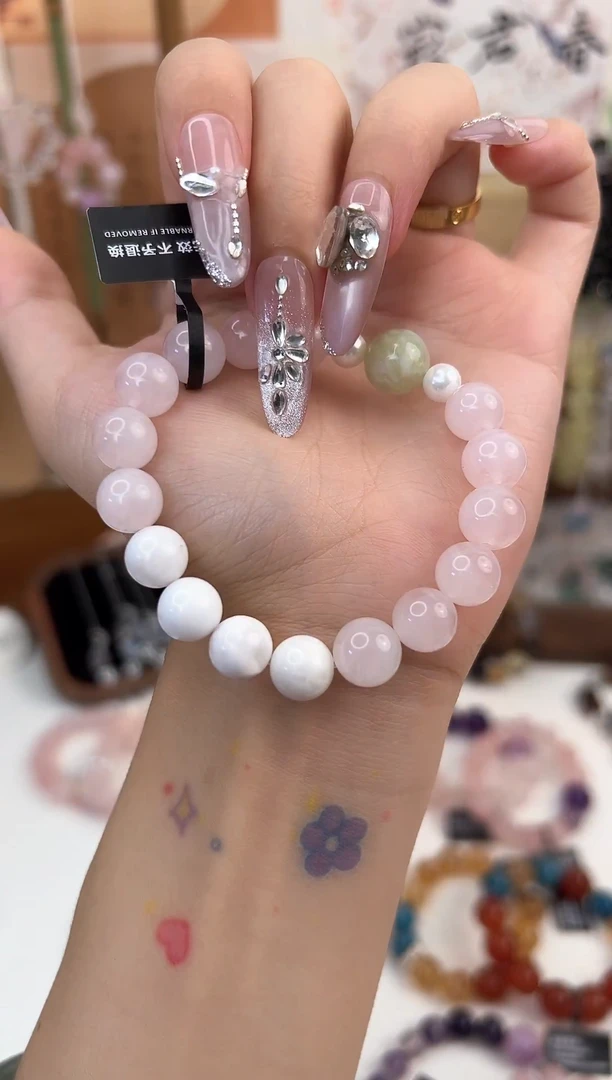 未镶嵌手串水晶春桃