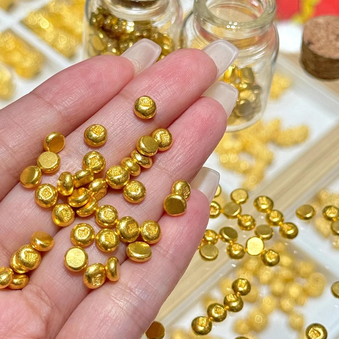 足金金豆 1g投资小金豆足金999（无瓶）