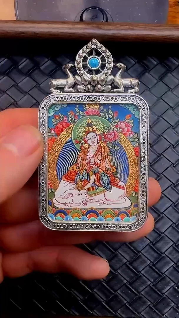 吊坠嘴哥严选——1204普贤菩萨唐卡