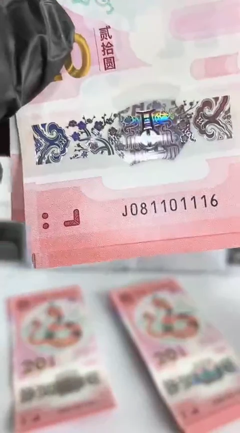 【闪购商品】塑料蛇钞包67分单张号码081101116